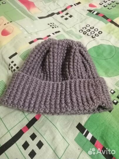 Шапка женская вязаная ручная работа
