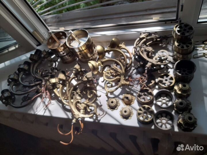 Запчасти для югославских люстр люстр бронза