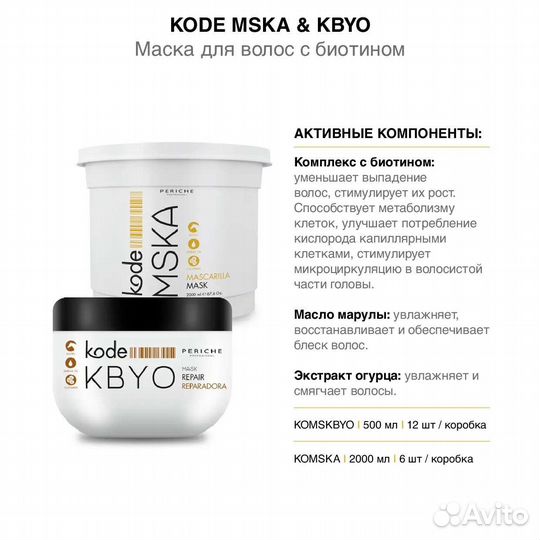 Маска для волос с биотином Periche 500 мл