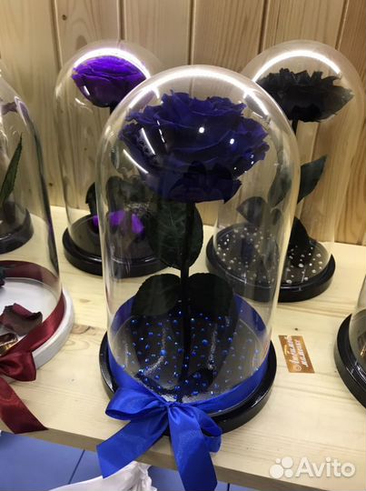 Роза в Колбе 29 см арт 134