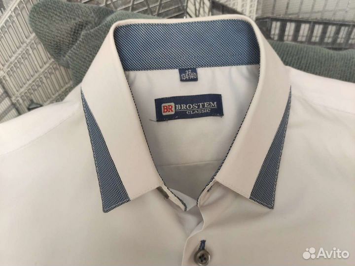 Сорочка с коротким рукавом brostem белая