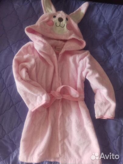 Махровый халат для девочки