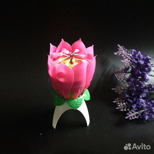 Музыкальная свеча Цветок лотоса