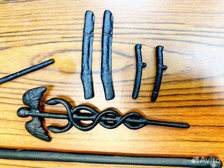 Запчасти для каслинского литья меч ружье и жезл