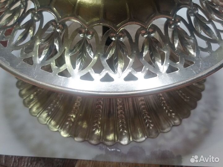 Ваза для фруктов на ножке СССР