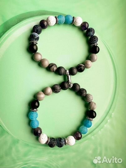 Парные браслеты с натуральными камнями