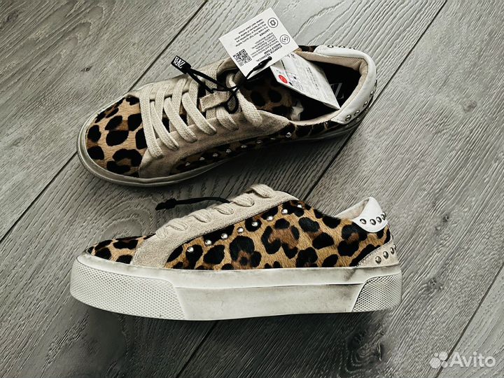 Кеды кожаные Zara