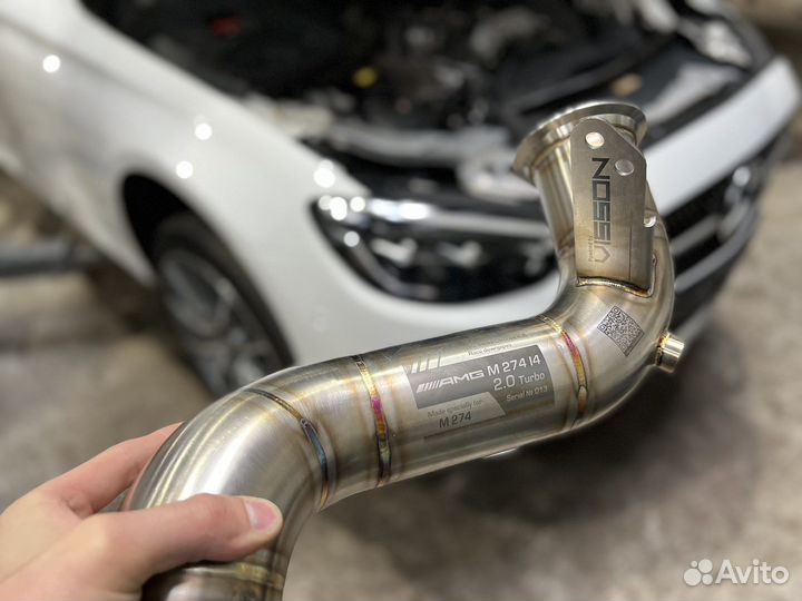Даунпайп Е200 Е250 Е300 W213