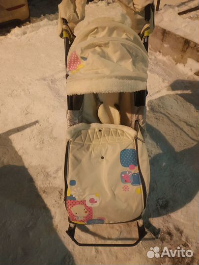 Детские санки-коляска