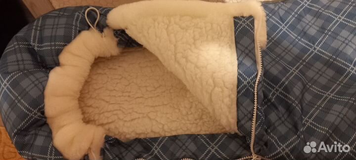 Зимний конверт в коляску на овчине