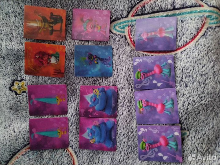 Карточки гадкий я, тролли