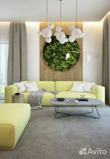 Стабилизированный мох.Фитопанно из мха в гостиную