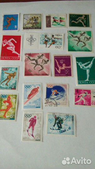 Марки: спорт,разные виды