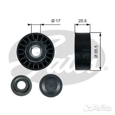 Ролик ремня приводного audi Q7/VW touareg 2.7D