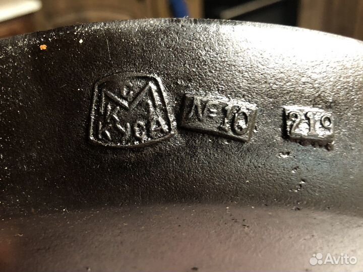 Сковорода старинная чугунная Куса