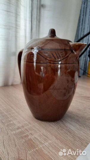 Глиняный кувшин СССР с клеймом кк