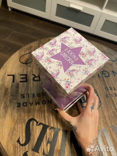 Дорожный стакан кружка с крышкой единорог новый