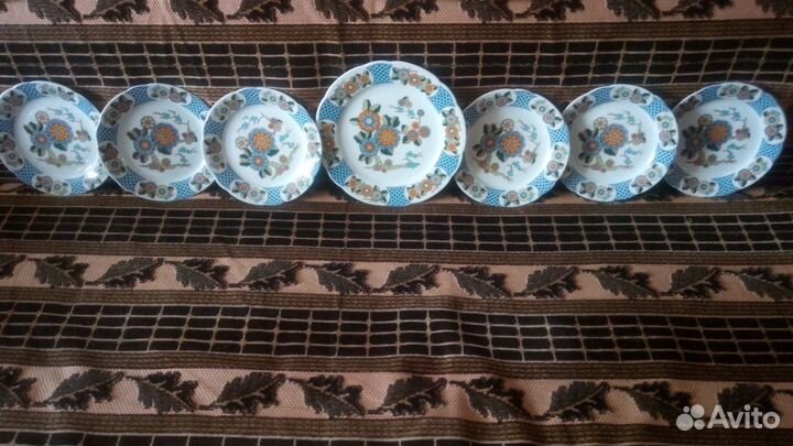 Десертный набор кахла ГДР. Редкость