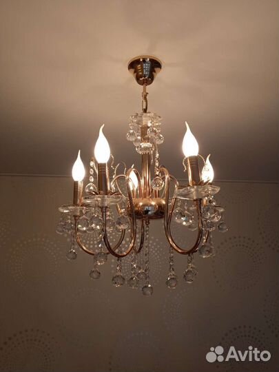 Люстра и 2 бра свеча на ветру