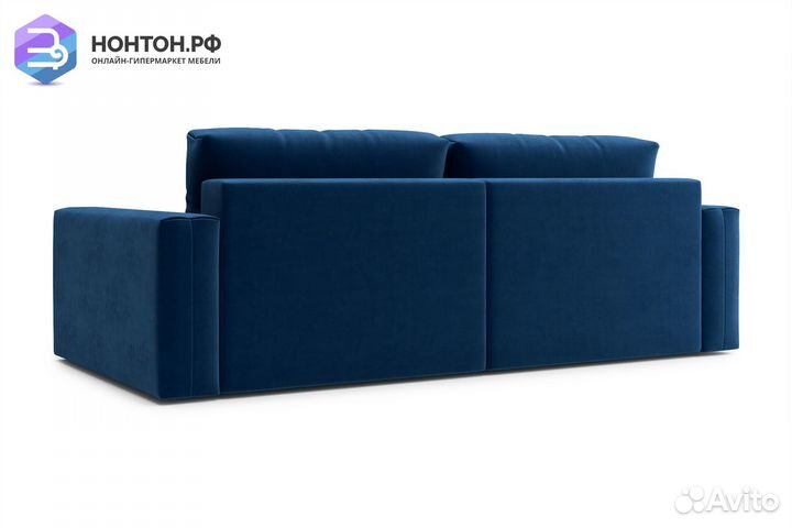 Диван угловой тик-так Монарх темно-синий