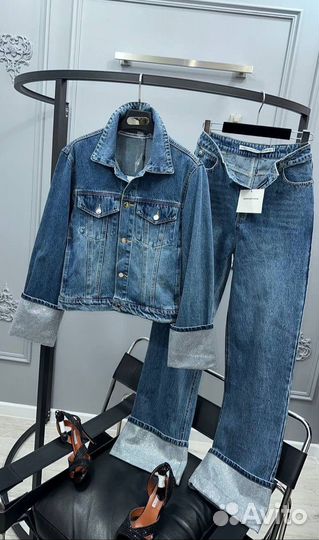 Джинсы и куртка Alexander Wang