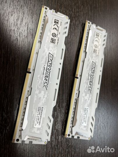 DDR4 Ballistix Sport LT 16гб (2x8gb) 3000MHz