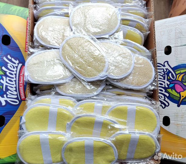 Люфа мочалка овальные М9 11-16см