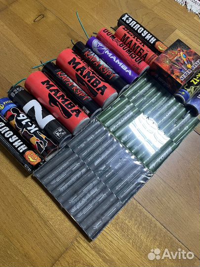 Большой набор петард на новый год