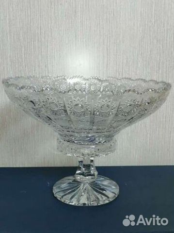Ваза для фруктов хрусталь