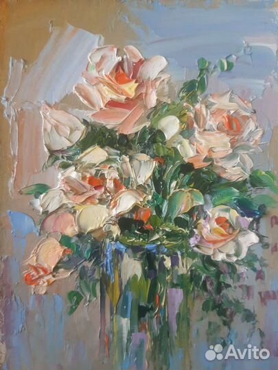 Картины маслом на холсте цветы