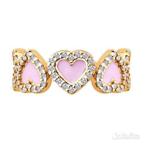 Кольцо sokolov из серебра, 93011125, р.18,5