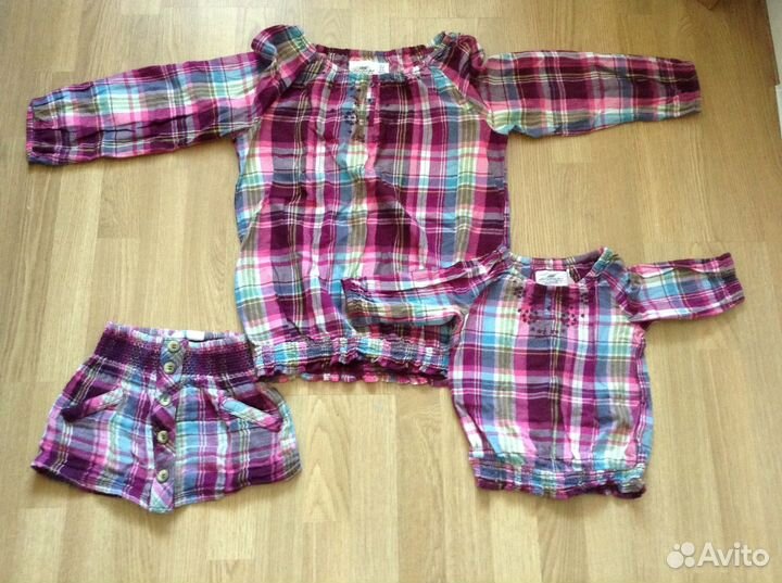 Family look для мамы и дочки блузки, платье, юбка