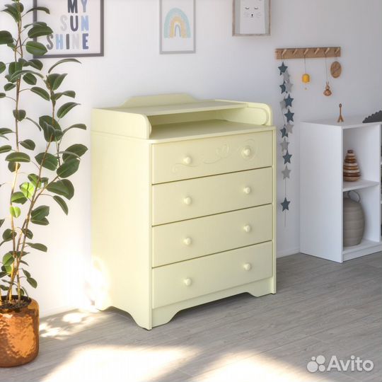 Комод пеленальный Айден Слоновая кость