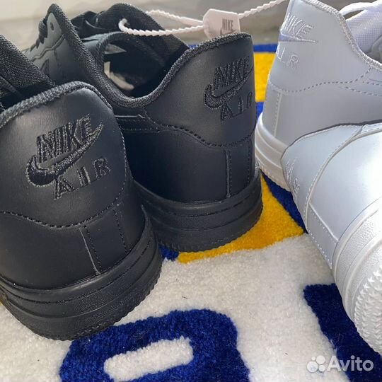 Мужские Nike air force 1 чёрные