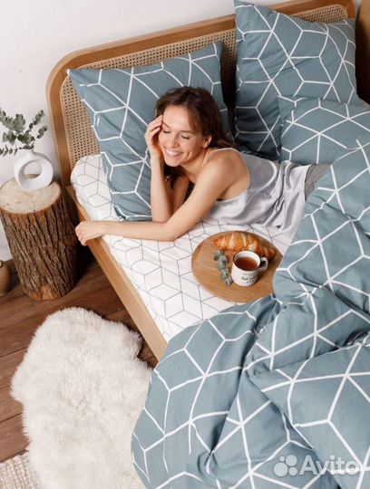 Постельное белье2спальныое,Европростынь,100хлопок