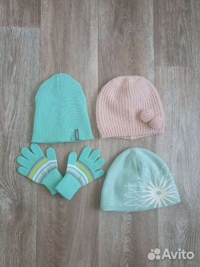 Пакетом шапки Crockid, H&M, Reima + перчатки