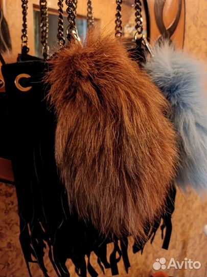 Брелок для сумки хвостик