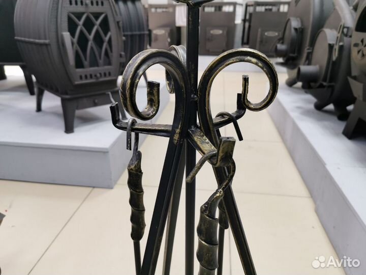 Кованый каминный набор