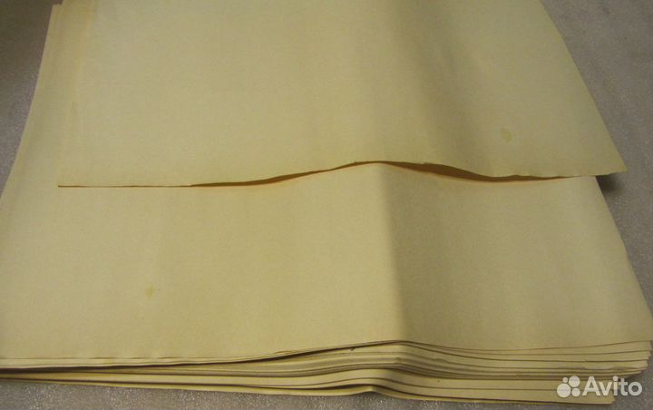 Старая писчая бумага А3 СССР инфо внизу 30х42 см