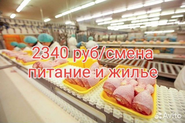 Вахта упаковщики креветок / жилье и питание