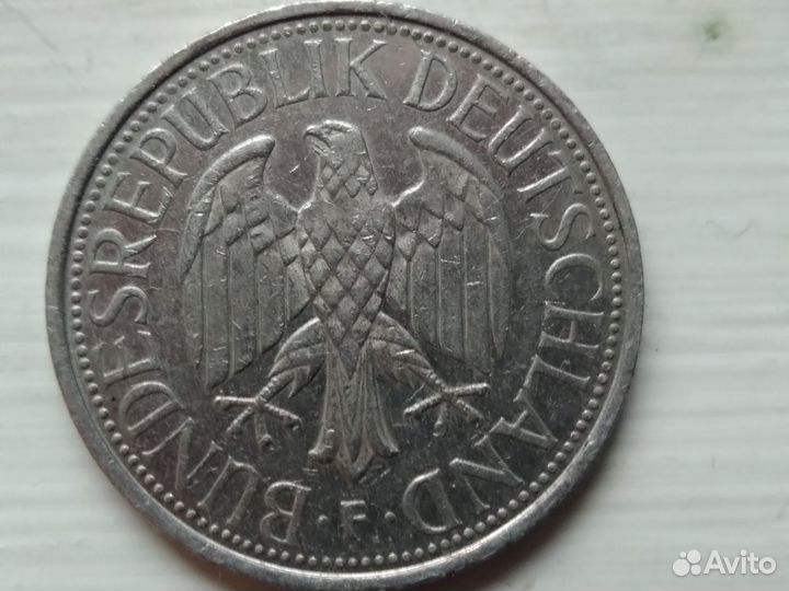 Германия. фрг. 1991 1 марка (F)