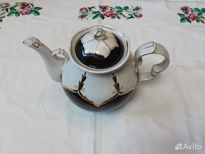 Большой заварочный доливной чайник СССР