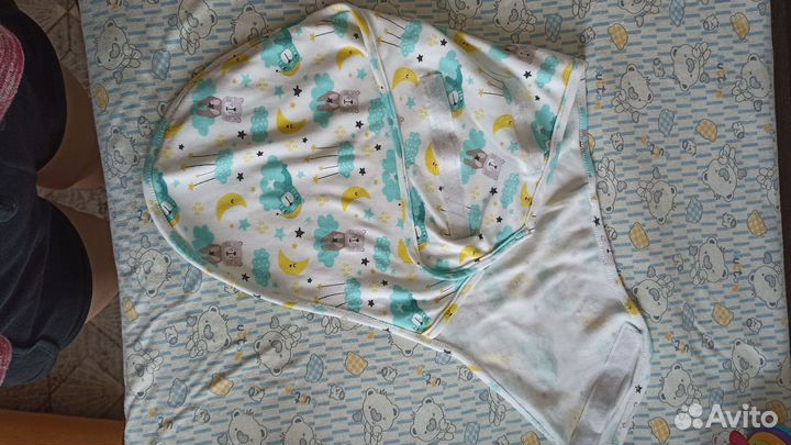 Пеленка кокон на липучках