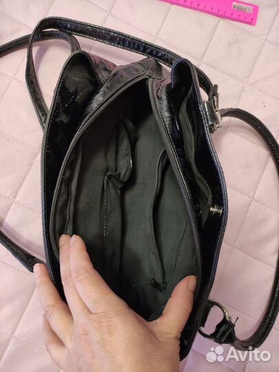 Сумка женская через плечо лакированная