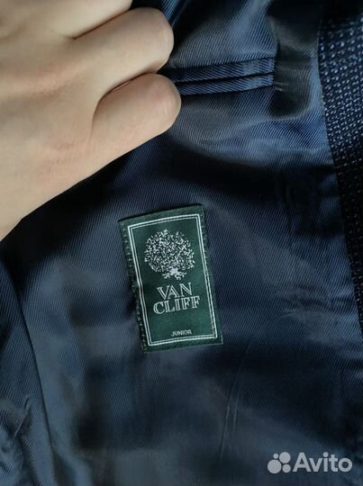 Van Cliff стильный пиджак с заплатками 152-158