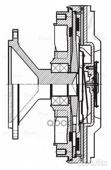 Вискомуфта KMZ/MB 5490/axor 01- без крыльч