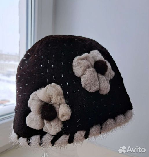 Шапка норковая женская бу