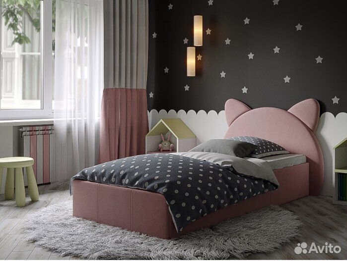 Детская кровать с ушками микки китти