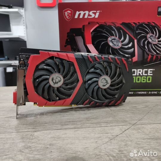 Видеокарта MSI gaming GTX 1060 6GB