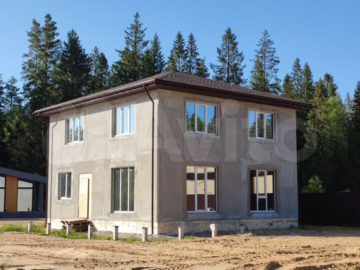 Коттедж 153,1 м² на участке 10 сот.